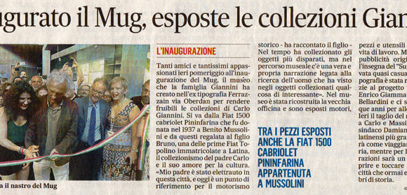 Inaugurato il Mug, esposte le collezioni Giannini